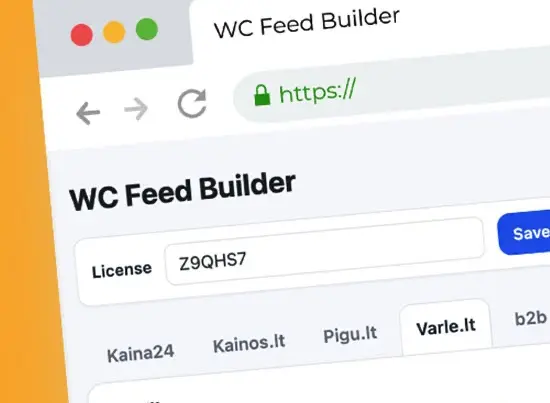 WC Feed builder, XML prekių importas į pigu.lt, varle.lt, kainos.lt kaina24.lt